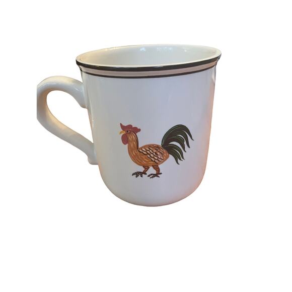 Vintage Villeroy & Boch Design Naïf Coffee or Tea Mug Rooster Farmhouse Country - Picture 1 of 4
